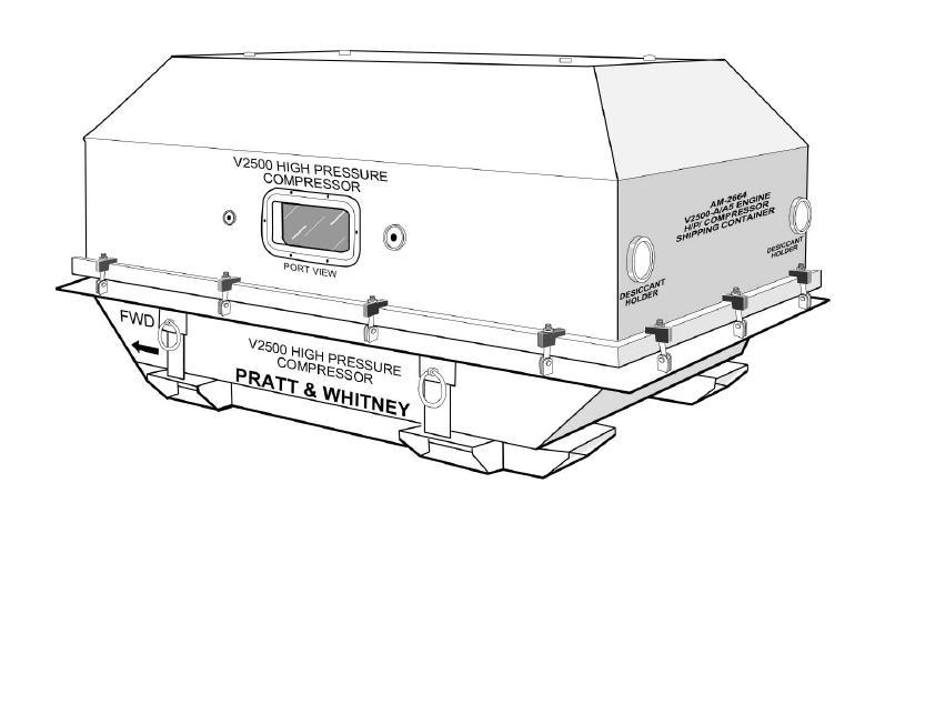 AM-2664 (IAE5R18288) V2500 HPC Module Shipping Container